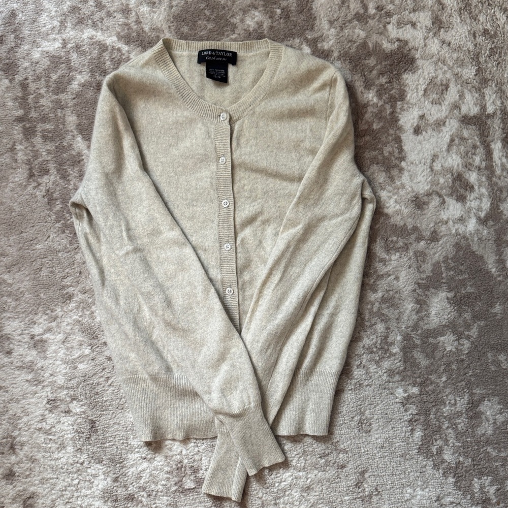 Lord & Taylor Cashmere Cardigan